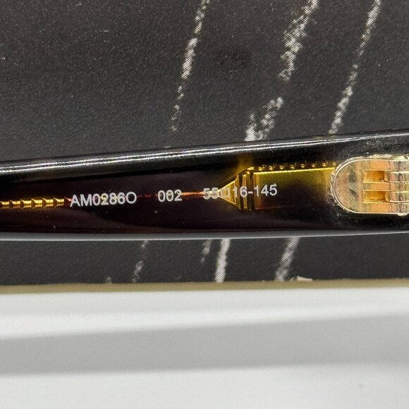 NEW ALEXANDER MCQUEEN EYEGLASSES, AM0286O 002 HAVANA SQUARE EYEWEAR - Picture 7 of 9